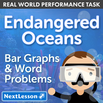 Preview of Performance Task – Bar Graphs & Word Problems – Endangered Oceans