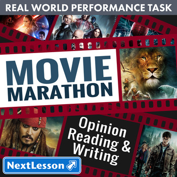 Preview of Bundle G5 Opinion Reading & Writing - ‘Movie Marathon’ Performance Task