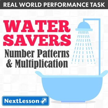 Preview of Bundle G5 Number Patterns & Multiplication - Water Savers Performance Task