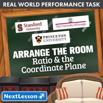 Preview of Bundle G6 Ratio & The Coordinate Plane - Arrange the Room Performance Task