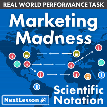 Preview of Bundle G8 Scientific Notation - Marketing Madness Performance Task