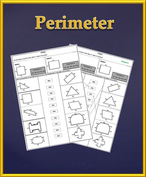 Perimeter Worksheet by 123 Math | Teachers Pay Teachers