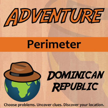 Preview of Perimeter Activity - Printable & Digital Dominican Republic Adventure Worksheet