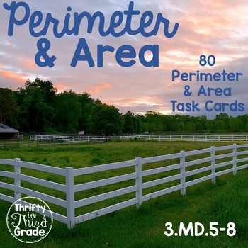 Preview of Perimeter And Area Task Cards