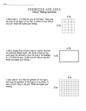 Perimeter & Area Critical Thinking Questions