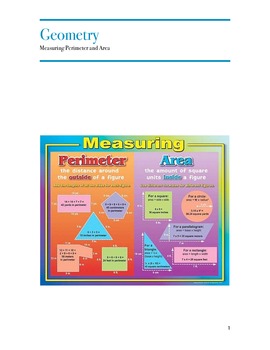 Preview of Perimeter & Area Flipped Classroom Packet