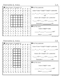 Perimeter & Area Montessori Task Cards