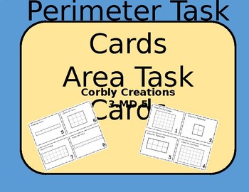 Preview of Perimeter & Area Task Cards