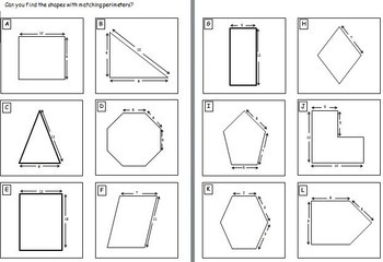 simple perimeter and area worksheets