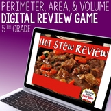 Perimeter, Area, and Volume Review Game - Hot Stew Review