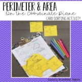 Perimeter & Area on the Coordinate Plane: Card Sorting Activity