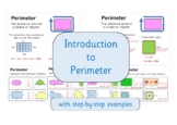 Perimeter Lesson Introduction - Powerpoint Show with Worksheets