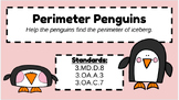 Perimeter Penguins ~ Task Cards Center (grade 3)