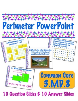 Preview of Perimeter PowerPoint - Common Core 3.MD.8