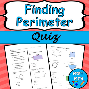 Preview of Perimeter Quiz