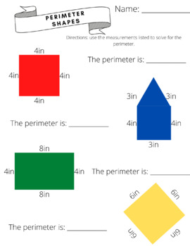 Preview of Perimeter Shapes