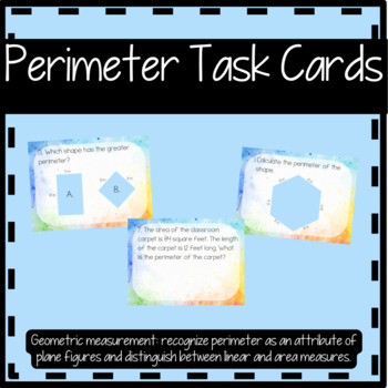Preview of Perimeter Task Cards