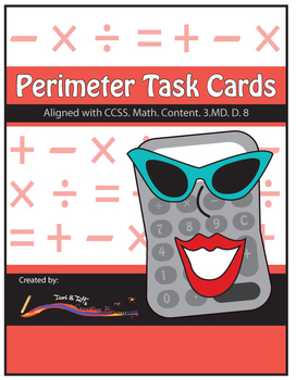 Preview of Perimeter Task Cards – Differentiated Math Problems – Common Core Aligned