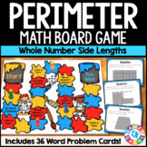 Find the Perimeter Missing Side Task Cards Game Word Probl