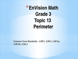 Perimeter Unit - EnVision Math Grade 3 Topic 13