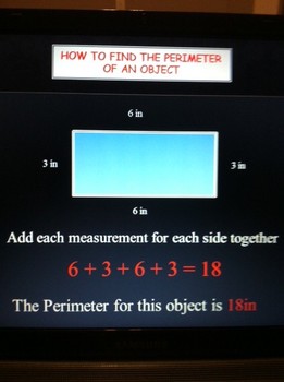 Preview of Perimeter - What is it and how to find the perimeter - Distance Learning