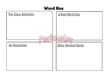 Preview of Perimeter Word Box