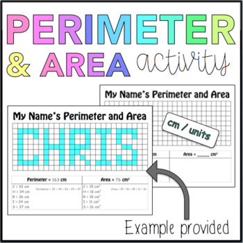 Preview of Perimeter and Area Activity: My Name