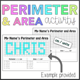 Perimeter and Area Activity: My Name
