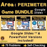 Perimeter and Area Game for Google Slides Bundle 3