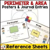 Perimeter and Area Posters and Interactive Notebook Entry