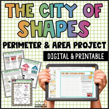Preview of Perimeter and Area Math Project | Real-World Perimeter and Area Activities