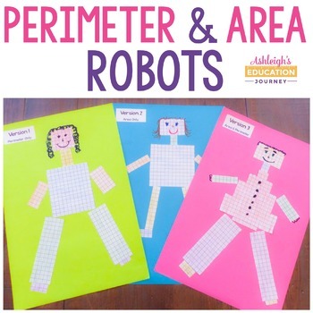 Preview of Area and Perimeter Robot - Differentiated