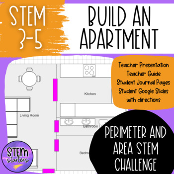 Preview of Perimeter and Area STEM Challenge Floorplan Project