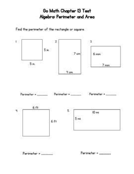 4th grade math perimeter and area worksheets
