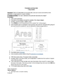 Perimeter and Area Unit -Lesson Plans