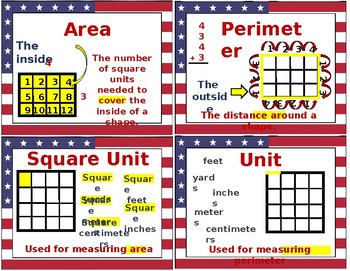 Preview of Perimeter and Area Visual