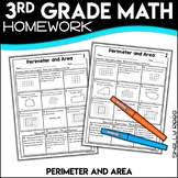 Perimeter and Area Worksheets 3rd Grade