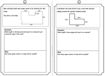 word problems involving area and perimeter worksheets