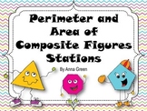 Perimeter and Area of Composite Figures Math Stations