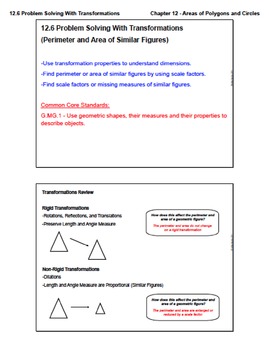 Perimeter And Area Of Similar Figures Worksheet
