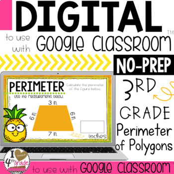 Preview of Perimeter of Polygons for Google Classroom