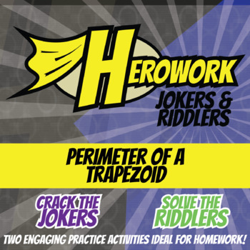 Preview of Perimeter of Trapezoids Printable Activities - Herowork Worksheets