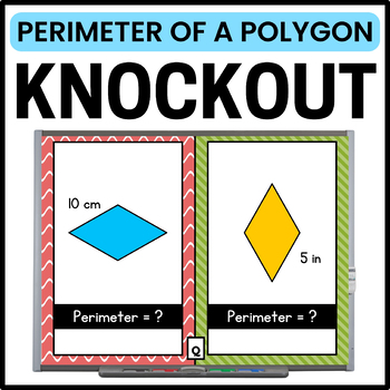 Preview of Perimeter of a Polygon - 3rd Grade Math Game - Calculating Perimeter Knockout