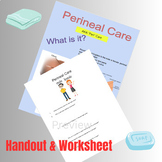 Perineal Care Google Slides/Handouts and Worksheet for Nur