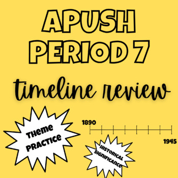 apush period 7 long essay questions