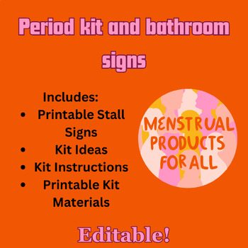 Preview of Period Kit and Bathroom Signs