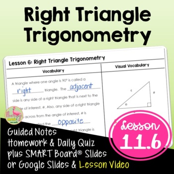 Preview of Right Triangle Trigonometry (Algebra 2 - Unit 11)