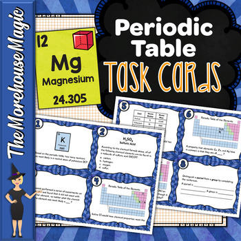 Preview of The Periodic Table Task Cards | Science Task Cards
