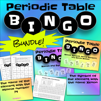 Preview of Periodic Table Bingo: Bundle of Two Versions
