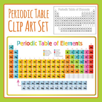 Preview of Periodic Table - Chemistry / Science Reference Clip Art / Clipart Commercial Use